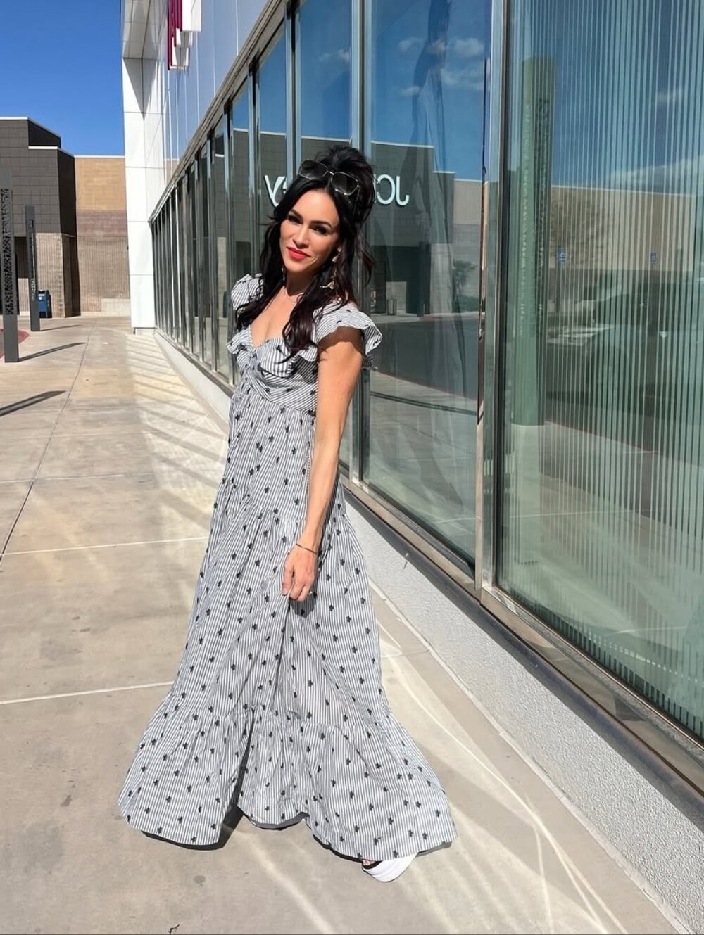 Anthropologie Pilcro Flutter-Sleeve Tiered Maxi Dress - Picture 7 of 13